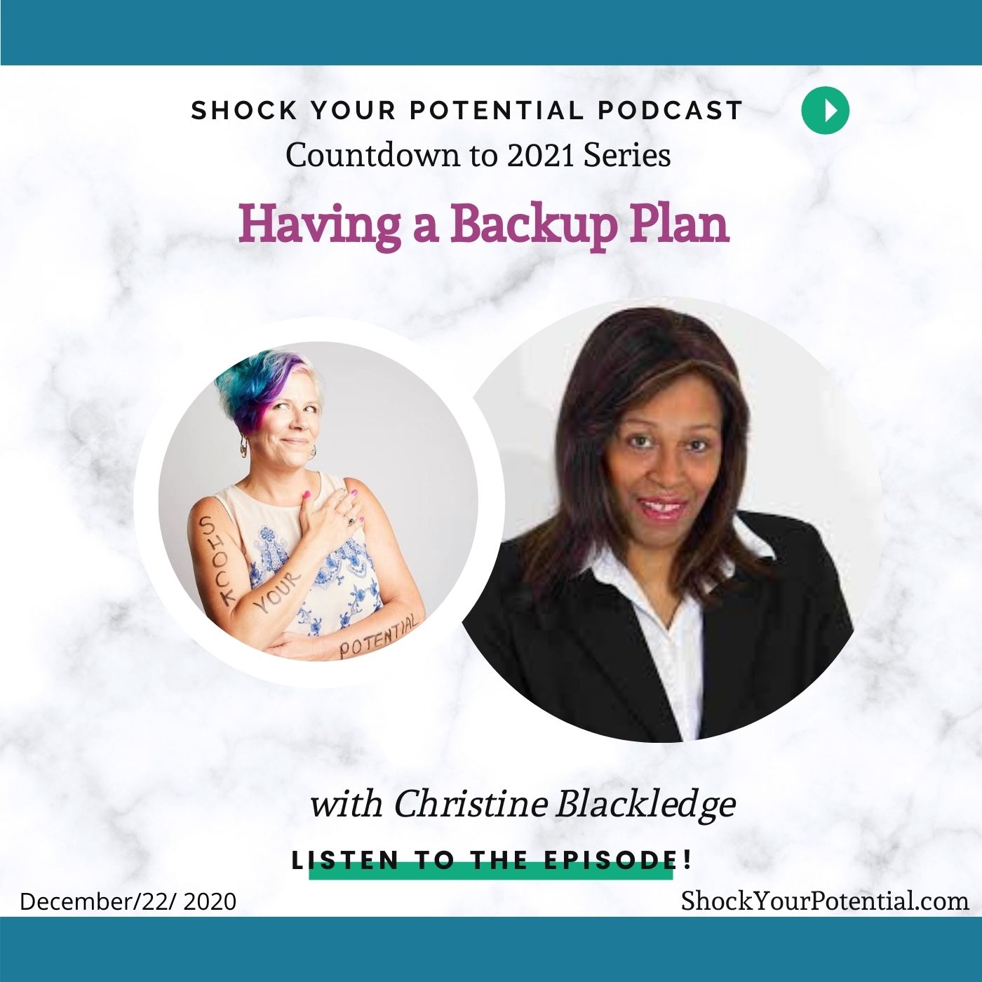 You are currently viewing Having a Backup Plan – Christine Blackledge