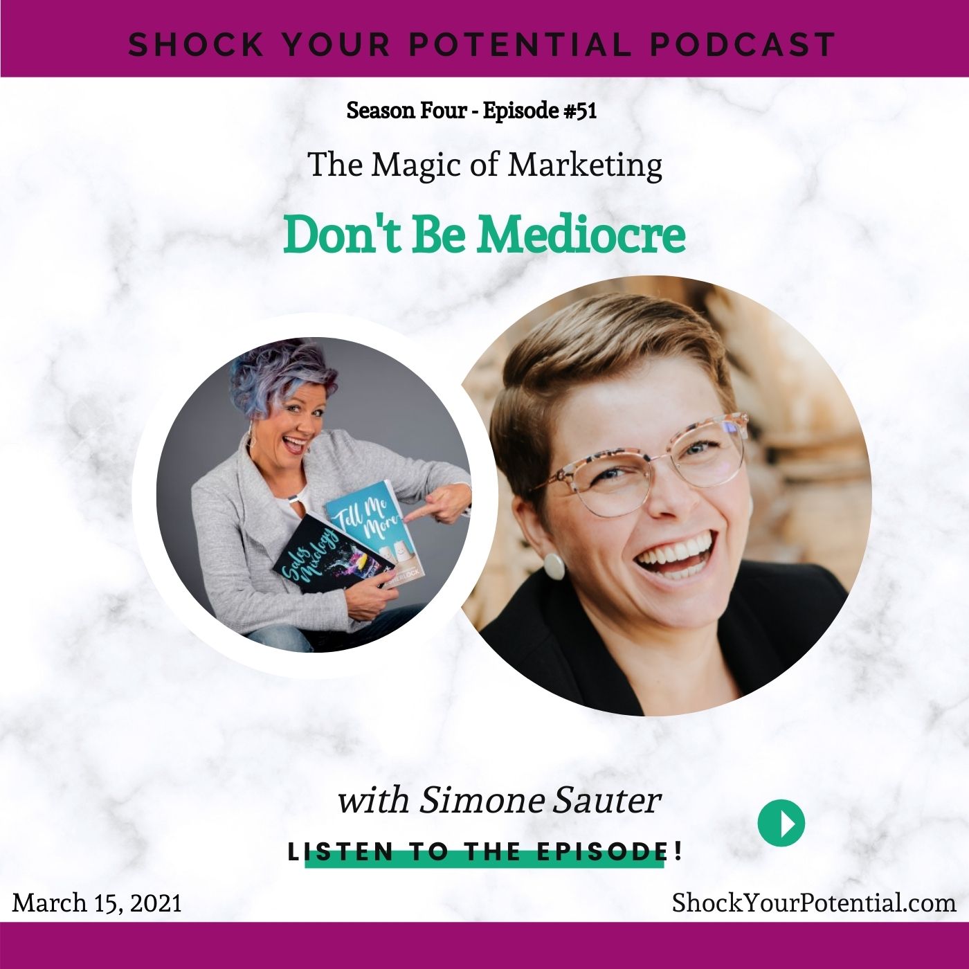 You are currently viewing Don’t Be Mediocre – Simone Sauter