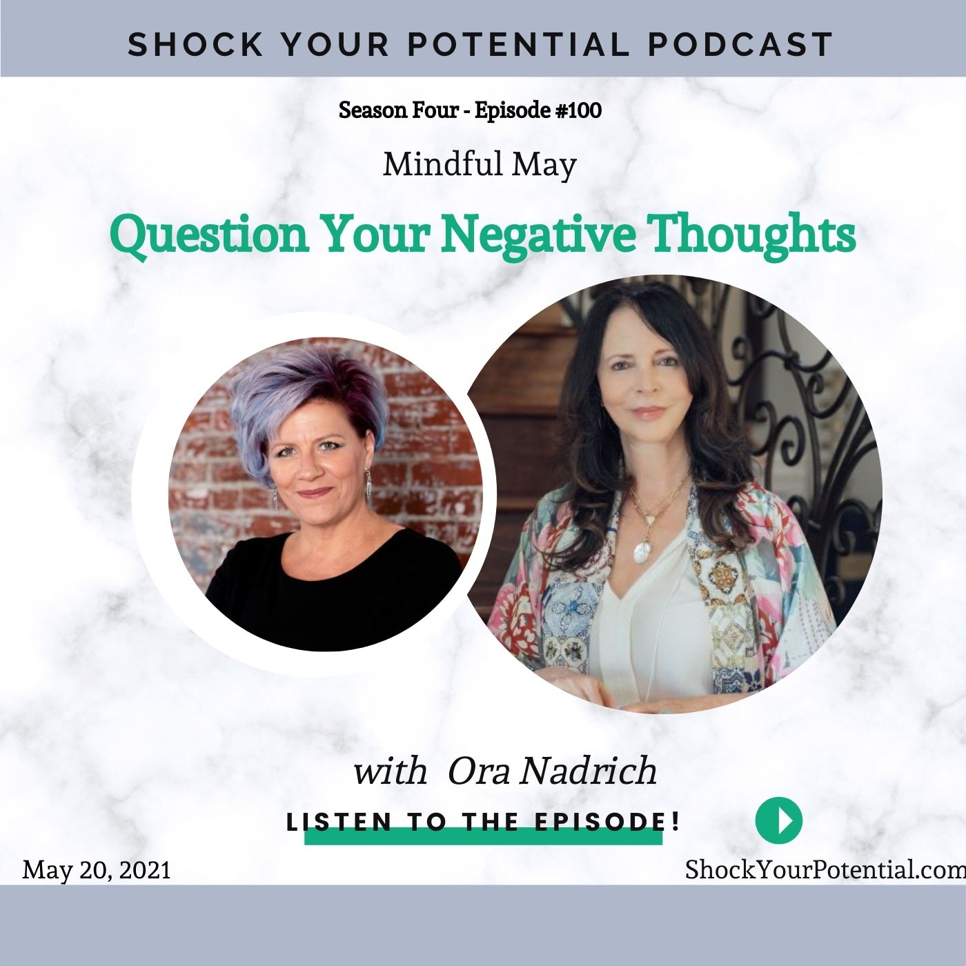 You are currently viewing Question Your Negative Thoughts –  Ora Nadrich